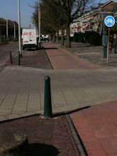 Cycle path in Rotterdam